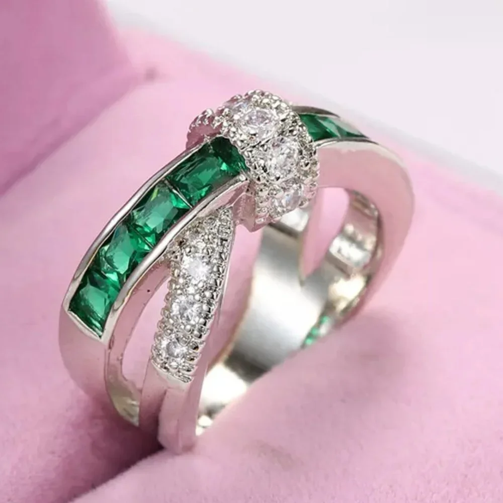 💎925 Silver Plated Antique Yellow CZ Punk Party Cocktail Ring, GPMB1400